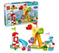 LEGO Duplo Peppa Pig Funfair Toy para nios pequeos - Toy sensorial con Peppa Pig - Divertido regalo para nios o nias de ms de 2 aos - Ayuda a l