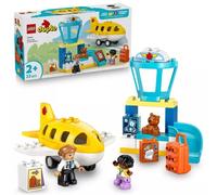 LEGO Duplo Mi Ciudad Primera Vez en el Aeropuerto - Juego Educativo para la Motricidad Fina con Avión de Juguete, 2 Figuras y Osito de Peluche - Regalo para Niños y Niñas de 2+ Años 10443