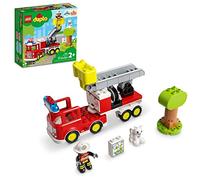 LEGO DUPLO Rescue Fire Truck 10969 juguete de construcción; bombero y camión de bomberos con luces y sirena para niños mayores de 2 años (21 piezas)