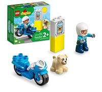 LEGO DUPLO Rescue Police Motorcycle 10967 Building Toy for Imaginative Play; Police Officer Bike for Kids Aged 2+ (5 Pieces)