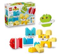 LEGO Duplo Simpáticas Mascotas Creativas “3 en 1” - Juego Educativo - Figuras de Animales Inc. Perro, Gato, Pájaro y Pez de Juguete - Regalo para Bebés, Niños y Niñas de 1+ Años - 10477