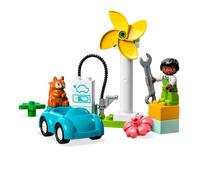 Lego Duplo Town Turbina Eólica Y Coche Eléctrico