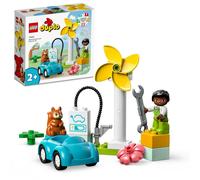 Lego Duplo Town turbina eólica y vehículo eléctrico 10985 bloque de juguete p...