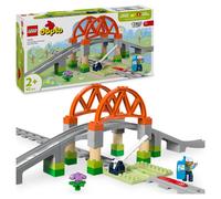 LEGO DUPLO Train Bridge and Tracks Expansion Set - Educational Learning Toy for
