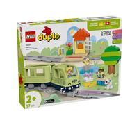LEGO Duplo Mi Ciudad Aventura Ferroviaria Interactiva - Juguete Educativo para Niños y Niñas de 2+ Años - 14 Piezas de Vías, Ladrillo con Luces y Sonido y 4 Figuras - Regalo Infantil 10427