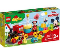 LEGO Duplo | Disney Tren de Cumpleaños de Mickey y Minnie de Juguete para Niños y Niñas de 2+ Años - Juego Educativo Infantil con Ladrillos de Números y 3 Figuras Inc. Pluto - Idea de Regalo 10941