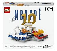 LEGO Editions Kylian Mbappé: Fenómenos del Fútbol 43013 | Juguetes para niños de 10+ años, decoración de la habitación, minifigura de futbolista, regalo de fútbol, 490 piezas