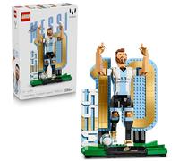 LEGO Editions Lionel Messi: Leyenda del Fútbol de Juguete - Maqueta 3D de Figura del Futbolista con 2 Poses - Decoración de la Habitación - Regalo de Fútbol para Niños y Niñas de 12+ Años - 43015