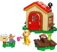 LEGO Animal Crossing El Acogedor hogar de Tere - Minifigura de Perrita, Piano de Juguete, Mesa de Picnic y Comida - Regalo Gamer para Niñas y Niños de 6+ Años Fans del Videojuego 77058