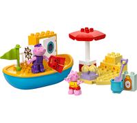 LEGO Duplo Excursión en Barco de Peppa Pig de Juguete para la Bañera, Juego Infantil de Aprendizaje para Construir con 2 Figuras de Personajes, Regalo para Niñas y Niños de 2 Años o Más 10432