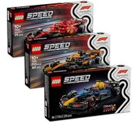 Lego F1 Juego de 3 (77242, 77243 y 77251) Lego Fórmula 1 Coches Lego Speed Champions F1, F1 Lego Set con Coches de Carreras 18+ (Lego Speed Champions 2025)
