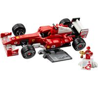 LEGO Icons Ferrari F2004 y Michael Schumacher - Maqueta para Adultos de Coche de F1 - Motor V10 con Minifigura de Piloto Coleccionable - Regalo para Hombres y Mujeres Fans de la Fórmula 1-11375