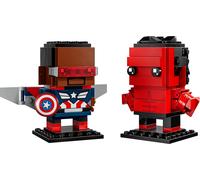 LEGO Figuras del Capitán América y Hulk Rojo