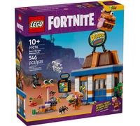 LEGO Fortnite Restaurante Hamburrrguesa - Juguete de Construcción con Minifiguras de Bombardera Playera, Caudillo Cárnico, Esqueleto y Parco - Regalo Gamer para Niños y Niñas de 10+ Años 77076