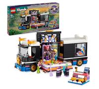 LEGO Friends Autobús de Gran Gira Musical, Vehículo de Juguete con Instrumentos Musicales y 4 Mini Muñecos de Personajes Paisley, Ley-La, Olly y Liann, Regalo para Niñas y Niños de 8 Años o Más 42619