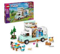 LEGO Friends Aventura en la Caravana de la Amistad, Autocaravana de Juguete con 3 Mini Muñecos, Figura de Hurón, Regalo para Niñas de 7 Años o Más, Furgoneta Camper, Prismáticos y Más Accesorios 42663