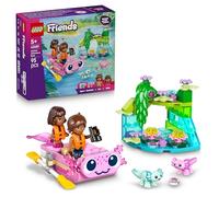 LEGO Friends Aventuras en el Barco-Ajolote de Juguete - 2 Mini Muñecos, 2 Figuras de Animales Adorables, Plantas, Flores y Accesorios - Regalo de Cumpleaños para Niñas de 5+ Años - 42681