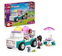 LEGO Friends Camión de los Helados de Heartlake City, Heladería de Juguete de Construcción para Niñas de 4 Años o Más, Juego de rol con 2 Mini Muñecas Paisley y Elsa D, Cucuruchos y Sabores 42644