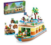 LEGO Friends Canal Houseboat 41702 Kit de construcción; viene con 4 mini muñecas incluyendo Mia y 1 juguete de animal; regalo de cumpleaños para niños de 7 años en adelante (737 piezas)