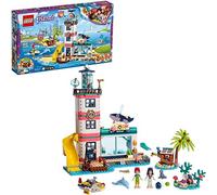 LEGO Friends - Centro de Rescate del Faro Nuevo set de construcción de Colorido Edificio con Tobogán de Juguete y mini muñecas para Recrear Aventuras en la Costa (41380)