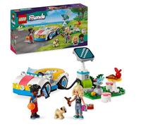 LEGO Friends Coche Eléctrico y Cargador Vehículo de Juguete para Construir con Mini Muñecos de Personajes Nova y Zac y Figura de Perro, Regalo para Niñas y Niños de 6 Años o Más 42609