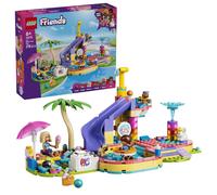 LEGO Friends Día Divertido en el Parque Acuático - Juguete en Miniatura con Tobogán, 2 Mini Muñecos, 4 Figuras de Animales y Accesorios de Mascotas - Regalo de Cumpleaños para Niñas de 6+ Años - 42676
