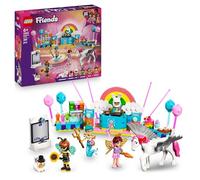 LEGO Friends Fiesta de Disfraces con Unicornio y Hada - Juguete para Niñas de 6+ Años - 4 Mini Muñecos, Figura de Gato Churro y Caballo - Fotomatón, Escenario y Cabina de DJ - Idea de Regalo 42661
