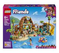 LEGO Friends Hotel de Vacaciones Familiares en la Playa 42673 | Juguetes para niñas de 8+ años, 6 mini muñecas, figuras de animales (tortuga y delfín), regalo de cumpleaños, 1140 piezas