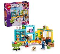 LEGO Friends Minisúper de Heartlake City - Tienda de Juguete con 2 Mini Muñecos, Figura de Perro, Caja Registradora y Kit de Comida - Regalo de Cumpleaños para Niñas de 5+ Años - 42680