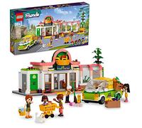 LEGO Friends Organic Grocery Store 41729, supermercado tienda de juguetes para niñas y niños de 8 años en adelante, juego con camión y 4 mini muñecas