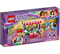 LEGO Friends - Parque de Atracciones, Furgoneta de Perritos Calientes, Juguete de Construcción Incluye MiniFiguras de Nate y Stephanie (41129)