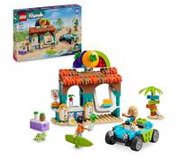 LEGO Friends Puesto de Batidos de la Playa, Regalo para Niñas y Niños de 6 Años o Más con 2 Mini Muñecos para el Juego de rol, Comida de Juguete, Tabla de Surf Figura de Tortuga y Buggy 42625