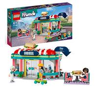 LEGO Friends Restaurante Clásico de Heartlake, Juguete de Comida para Niñas y Niños de 6 Años o Más, 3 Mini Muñecas de Personajes 2023, Idea de Regalo de Cumpleaños 41728