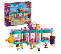 LEGO Friends Tienda de Golosinas de Heartlake City de Juguete - 3 Mini Muñecos, Figura Animal de Gato y Accesorios de Comida de Juguete - Regalo de Cumpleaños para Niñas de 6+ Años 42649