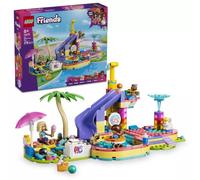 LEGO Friends Día Divertido en el Parque Acuático - Juguete en Miniatura con Tobogán, 2 Mini Muñecos, 4 Figuras de Animales y Accesorios de Mascotas - Regalo de Cumpleaños para Niñas de 6+ Años - 42676