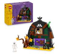 LEGO Granero de Halloween - Juguete Infantil - Decoración del Dormitorio - Minifigura de Esqueleto y Accesorios de Casa Encantada Inc. Murciélago - Regalo Creativo para Niños y Niñas de 8+ Años 40721