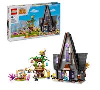 LEGO GRU 4: Mi Villano Favorito Minions y Mansión Familiar de GRU, Casa de Juguete para Construir con Figuras de Personajes de la Película, Regalo para Niños y Niñas de 8 Años o Más 75583