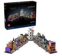 LEGO Harry Potter Tiendas Mágicas del Callejón Diagon Maqueta para Adultos y 12 Micro Figuras de Colección, Autobús Noctámbulo, Regalo para Mujeres y Hombres, Decoración Dormitorio, Set de Magia 76444