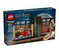 LEGO Harry Potter Rincón Entre Libros: Expreso de Hogwarts - Sujetalibros con un Tren de Juguete -2 Minifiguras (Harry y Ron Weasley) y Figura de Hedwig - Regalo para Niñas y Niños de 10+ Años 76450