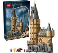 LEGO Harry Potter Castillo de Hogwarts: Torre Central - Castillo de Juguete con Cuarto de Llaves Voladoras y Ajedrez Mágico - 12 Minifiguras - Regalo para Niñas y Niños de 10+ Años 76454