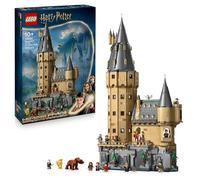 LEGO Harry Potter Castillo de Hogwarts: Torre Central - Castillo de Juguete con Cuarto de Llaves Voladoras y Ajedrez Mágico - 12 Minifiguras - Regalo para Niñas y Niños de 10+ Años 76454