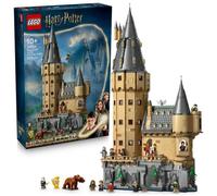 LEGO Harry Potter Castillo de Hogwarts: Torre Central - Castillo de Juguete con Cuarto de Llaves Voladoras y Ajedrez Mágico - 12 Minifiguras - Regalo para Niñas y Niños de 10+ Años 76454