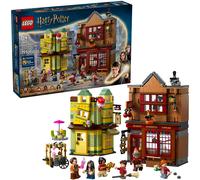 LEGO Harry Potter Artículos de Calidad para Quidditch y Heladería - Tiendas del Callejón Diagon de Juguete - 6 Minifiguras, Nimbus 2000 y Snitch Dorada - Regalo para Niños y Niñas de 8+ Años 76452