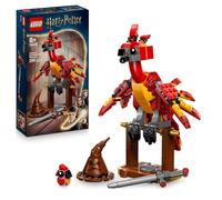 LEGO Harry Potter Fawkes: Fénix de Dumbledore - Figura de Ave Fénix de Juguete para Jugar y Exponer - Sombrero Seleccionador y Espada de Gryffindor - Regalo para Niñas y Niños de 8+ Años 76448