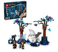 LEGO Harry Potter Forbidden Forest: Criaturas mágicas, juguete que brilla en la oscuridad para niños con pico de hebilla y figuras de animales de fantasía Thestral, idea de regalo de Harry Potter para