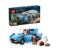 LEGO Harry Potter Ford Anglia Volador de Juguete de Fantasía, Juego de Aventuras con Coche de la Familia Weasley, Regalo para Niños, Niñas y Fans de 7 Años o Más, 2 Minifiguras de Personajes 76424