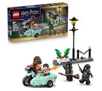 LEGO Harry Potter Hagrid y Harry: Huida de Privet Drive 76459 | Juguetes para niños de 8+ años, maqueta de calle y moto con 4 minifiguras, mortífagos, regalo de cumpleaños, 124 piezas