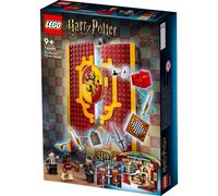 LEGO 76409 Harry Potter Estandarte de la Casa Gryffindor, Sala Común del Castillo de Hogwarts o Cuadro de Pared, Juguete de Viaje, Set Coleccionable