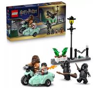LEGO Harry Potter Hagrid y Harry: Huida de Privet Drive - Moto de Juguete con 4 Minifiguras Inc. Mortífagos y Maqueta de Calle - Regalo para Niños y Niñas de 8+ Años - 76459