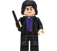 LEGO Harry Potter - Minifigura del profesor Severus Snape (camisa morada oscura) con varitas mágicas